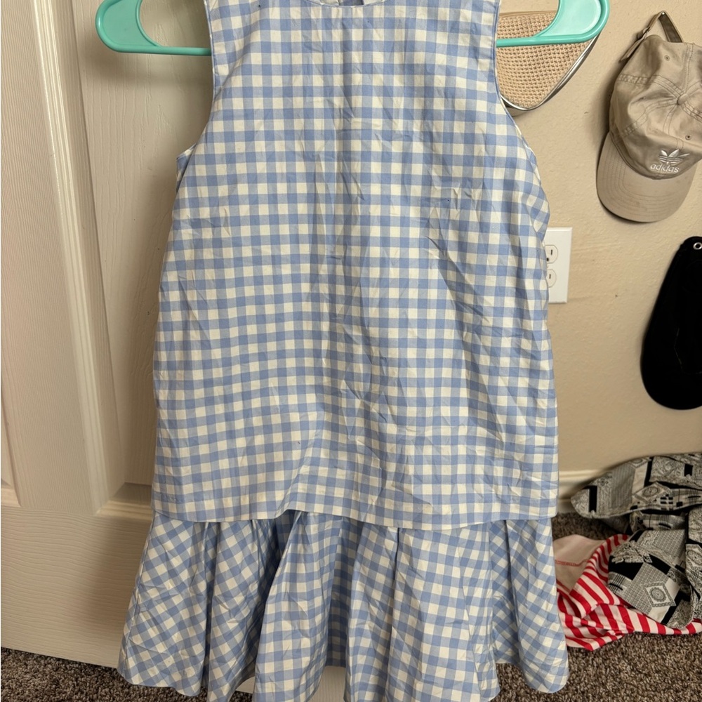 Victoria Beckham Blue and White  Dress